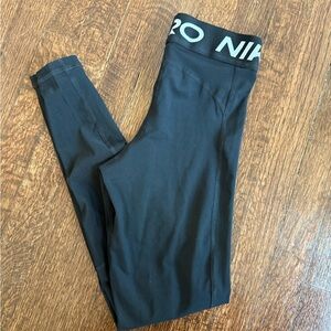 Nike Black Leggings with Logo Waistband